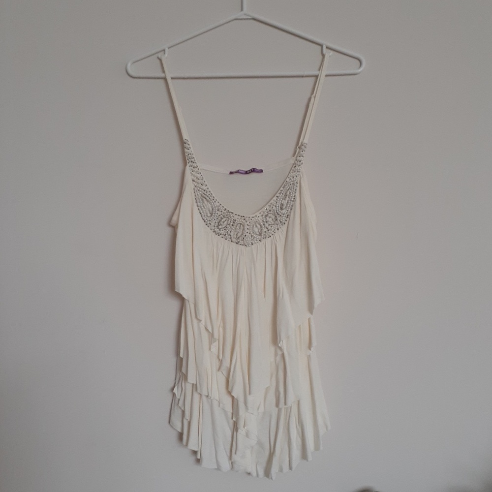Smart Set Layered Beaded Top - Picture 6 of 8
